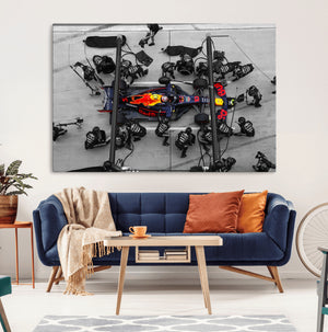 RedBull Formula 1 Canvas Wall Art Print