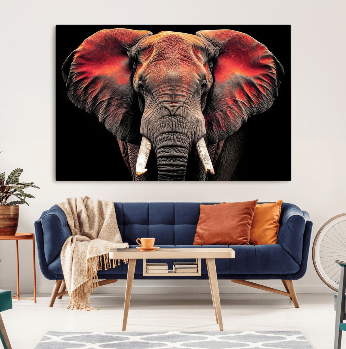 Elephant Wall Art Canvas Print