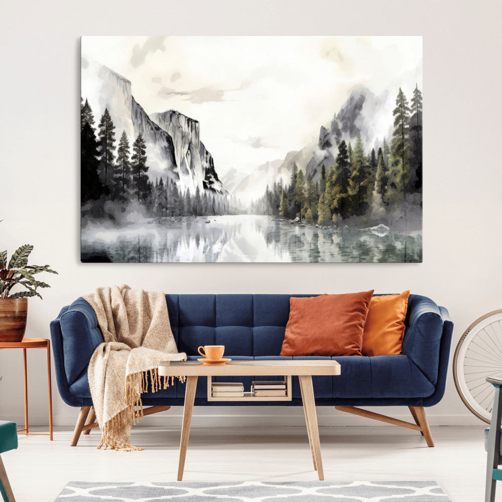 Yosemite Valley Wall Art Canvas Print – Framed and Ready to