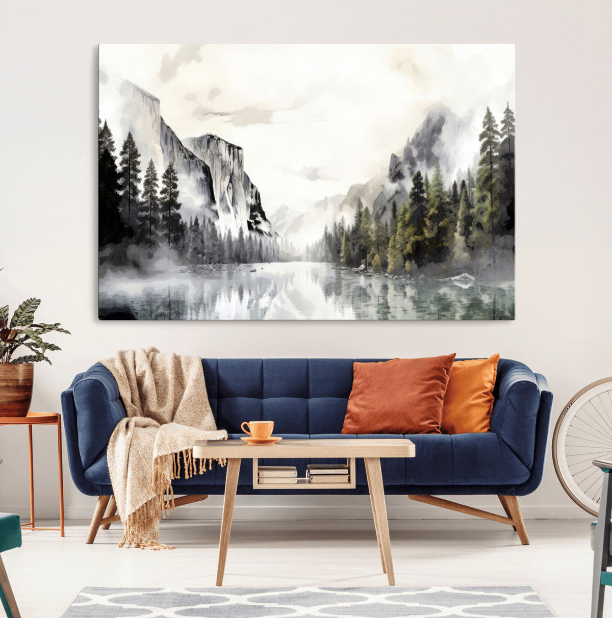 Yosemite Valley Wall Art Canvas Print – Framed and Ready to