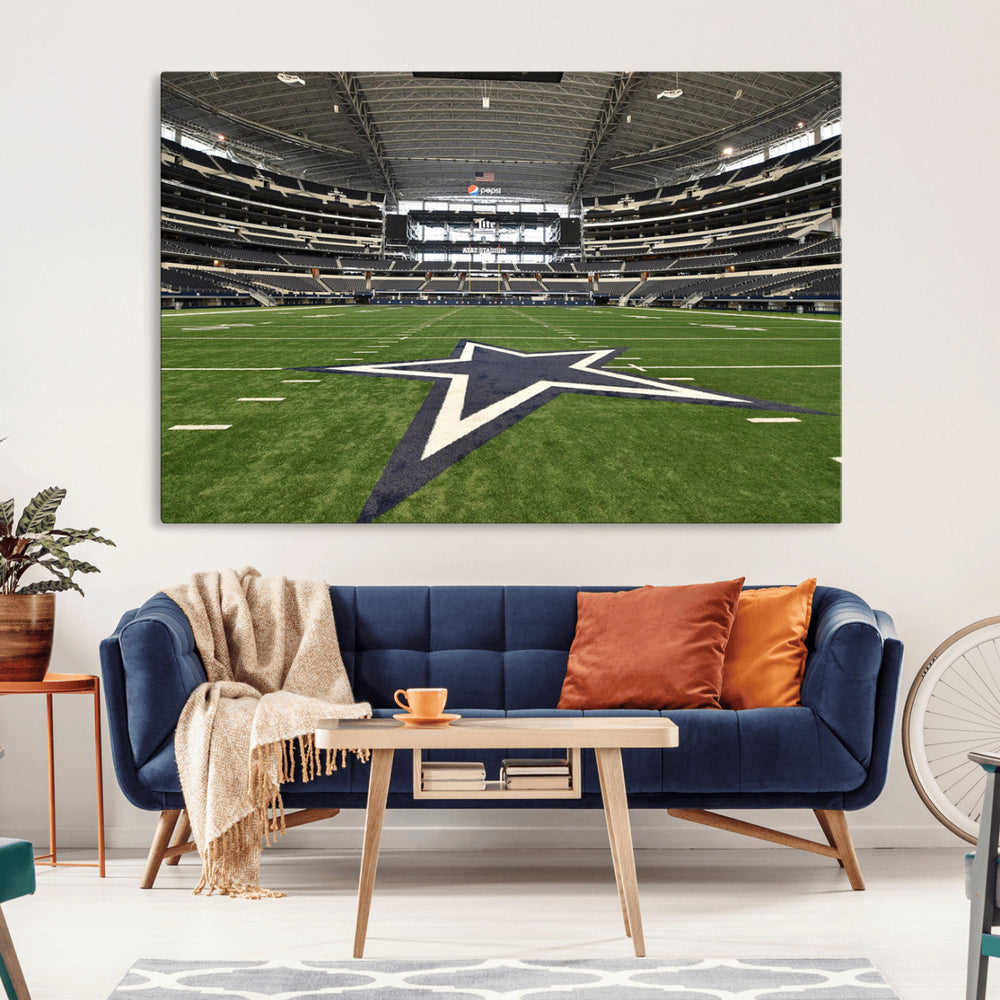 Dallas Cowboys Football Team Print - Arlington AT&T Stadium