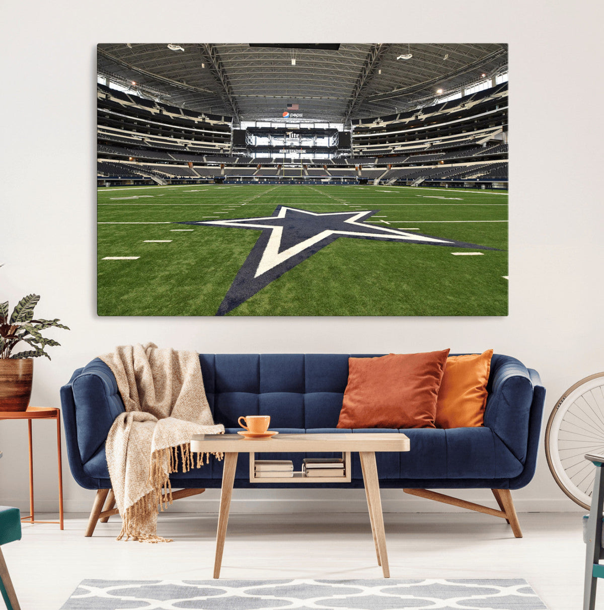 Dallas Cowboys Football Team Print - Arlington AT&T Stadium