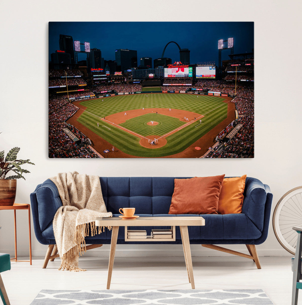St. Louis Cardinals Baseball Team Print - Busch Stadium Wall