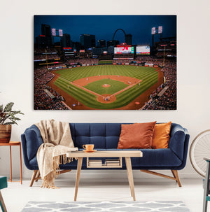St. Louis Cardinals Baseball Team Print - Busch Stadium Wall