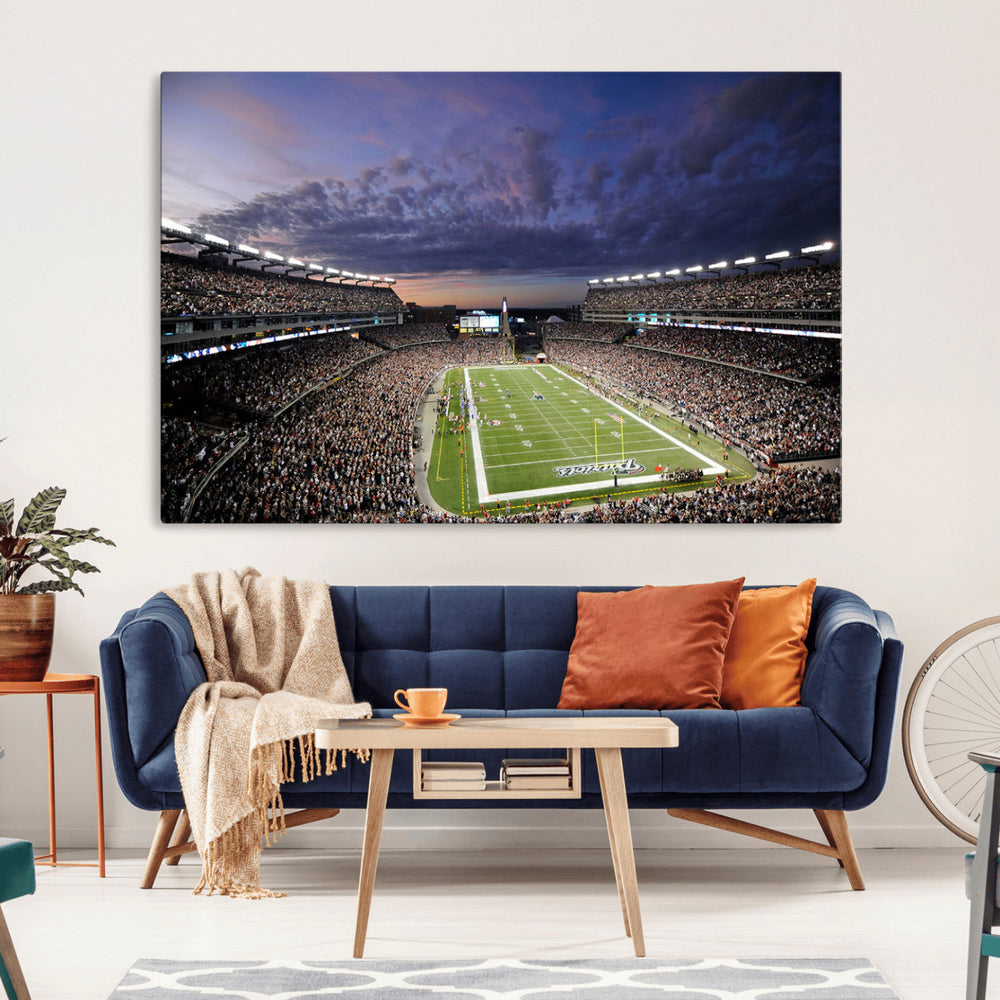 New England Patriots Football Team Print - Foxborough