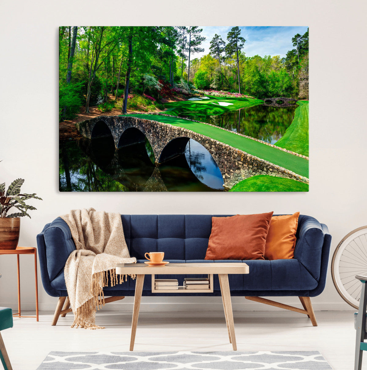 Augusta National Golf Club Wall Art - Panoramic Bridge &