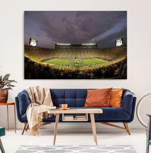 Michigan Wolverines Print - Michigan Stadium Wall Art Canvas