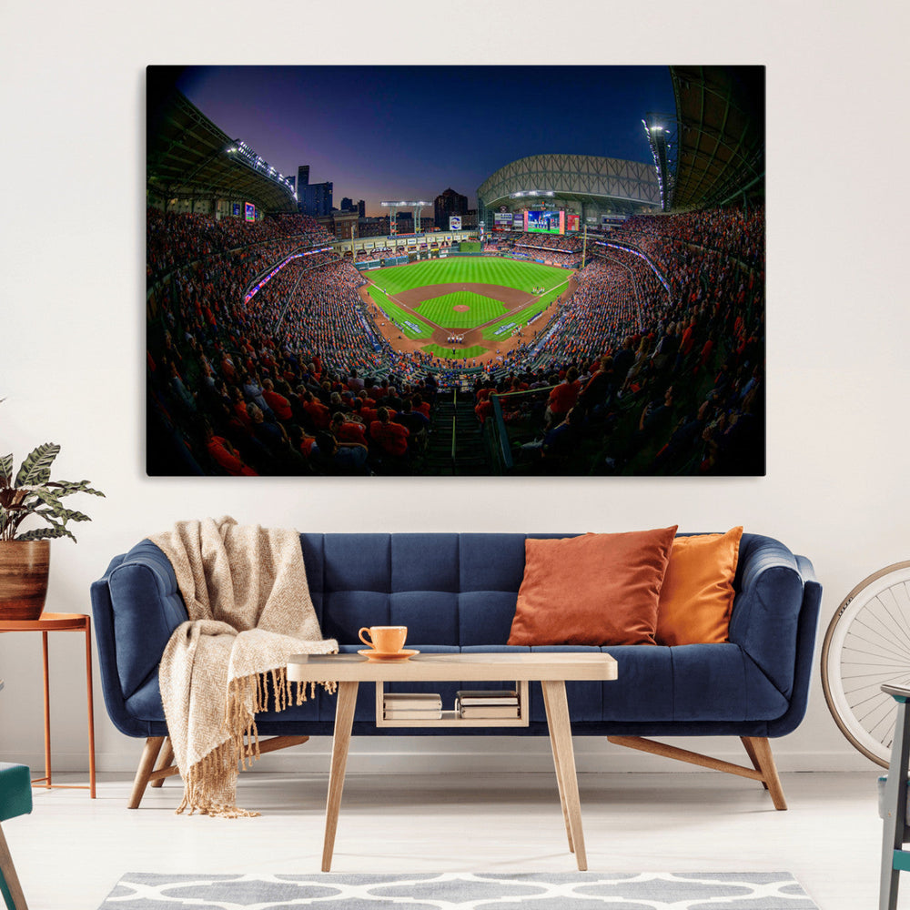 Houston Astros Baseball Print Canvas - Houston Minute Maid