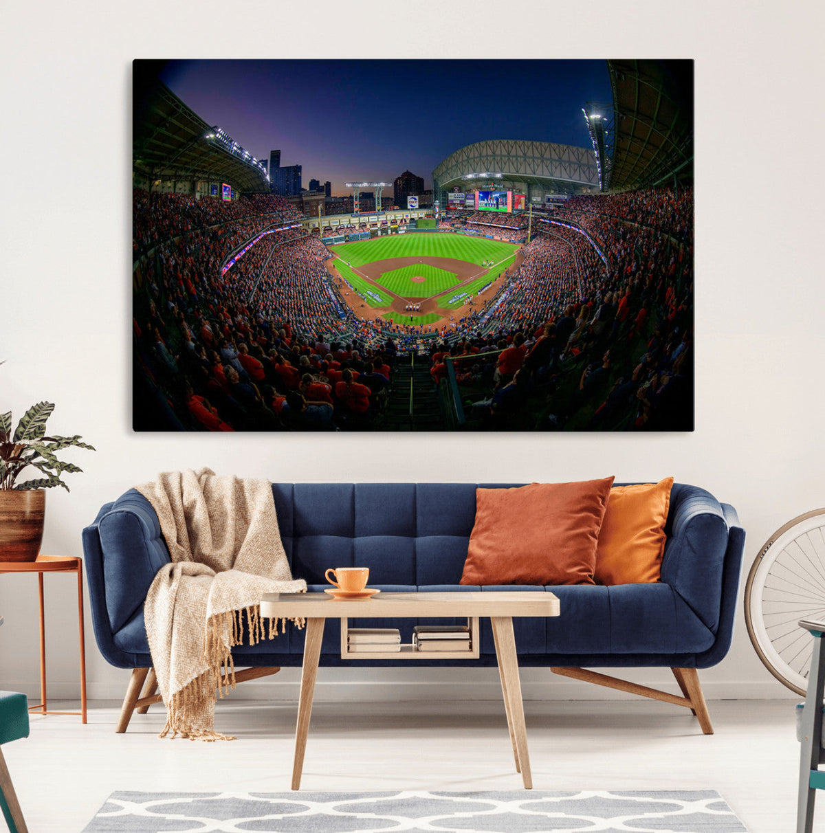Houston Astros Baseball Print Canvas - Houston Minute Maid