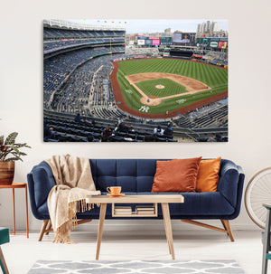 New York Yankees Baseball Team Print - Yankee Stadium Wall