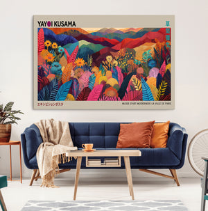Yayoi Kusama Wall Art Canvas Print, Abstract Art, Large