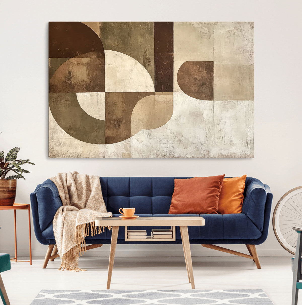 Wabi Sabi Geometric Wall Art | Abstract Modern Minimalist