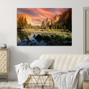 Yosemite Valley Wall Art Canvas Print – El Capitan Sunset