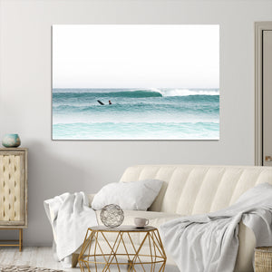 Surfing Wall Art Canvas Print – Framed Ocean Waves