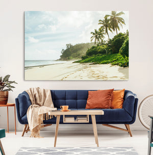 Relaxing Beach Wall Art Canvas Print – Framed Ocean View Art