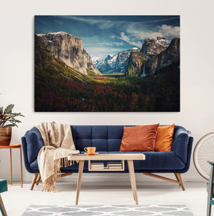 Yosemite National Wall Art Canvas Print – Framed Mountain