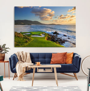 Pebble Beach Golf Links Wall Art Canvas Print – Iconic
