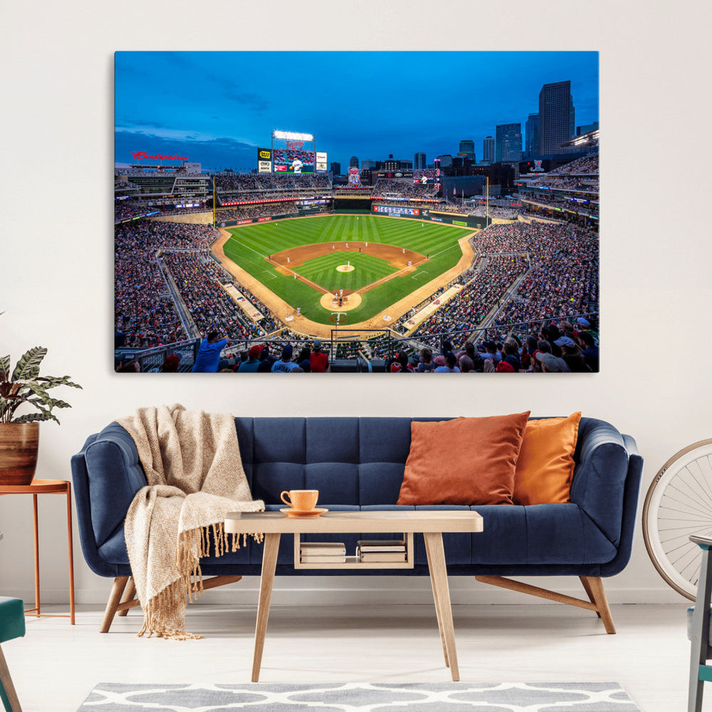 Target Field Stadium Wall Art Canvas Print – Minnesota Twins