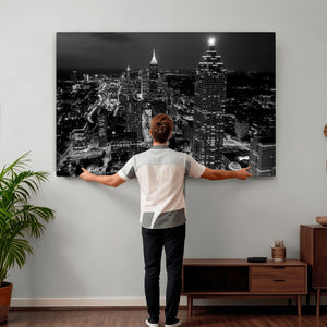 Atlanta Skyline Wall Art Canvas Print, Atlanta Downtown