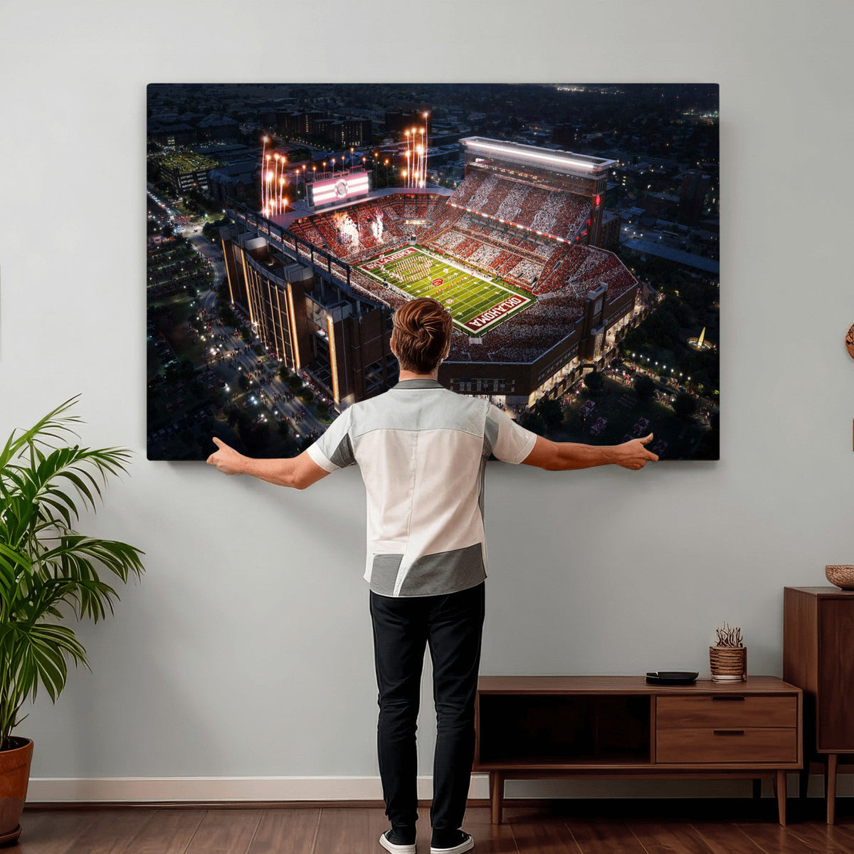 Oklahoma Memorial Stadium - Gaylord Memorial Stadium Wall