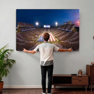 Oklahoma Sooners Memorial Stadium Wall Art Canvas Print,