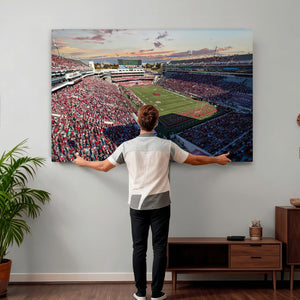 Donald W. Reynolds Razorback Stadium Wall Art Canvas Print –