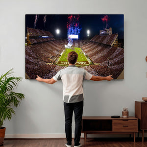 Oklahoma Memorial Stadium Wall Art Canvas Print – Oklahoma