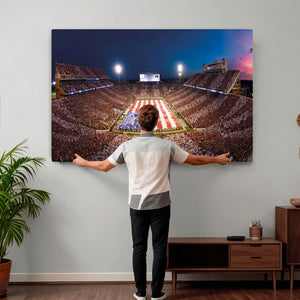 Oklahoma Memorial Stadium Wall Art Canvas Print – Oklahoma