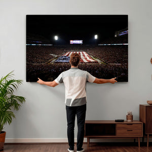Oklahoma Memorial Stadium Wall Art Canvas Print – Oklahoma
