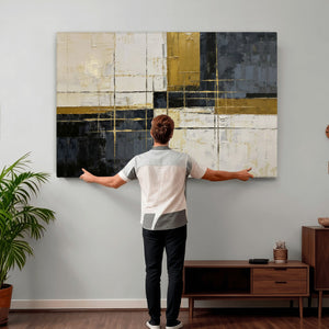 Geometric Abstract Wall Art Canvas Print