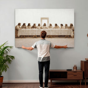 The Last Supper Wall Art Canvas Print, Jesus Christ Biblical