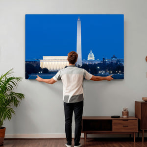 Washington DC Skyline Wall Art Canvas Print – Lincoln