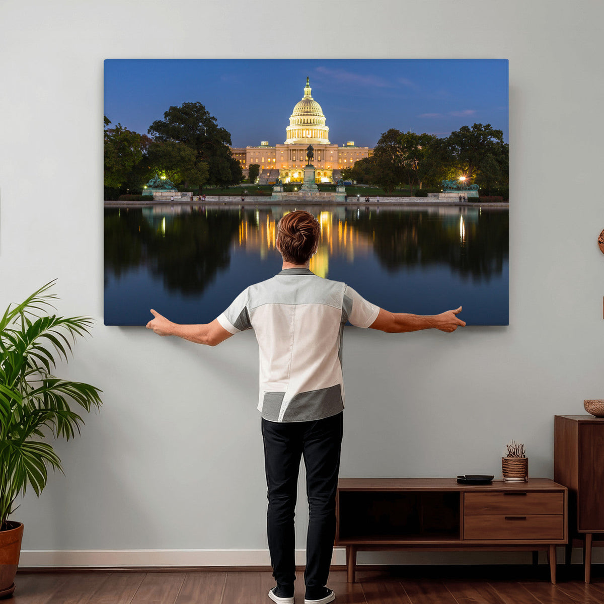 US Capitol Building Wall Art Canvas Print – Washington DC