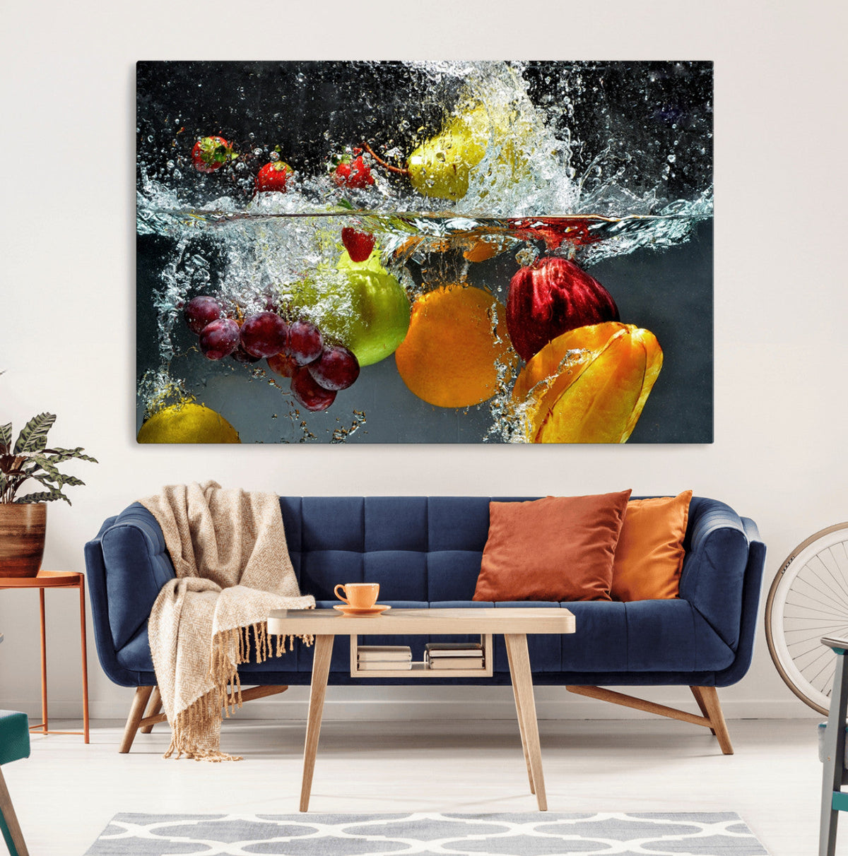 Kithen Vegetables World Wall Art Canvas Print