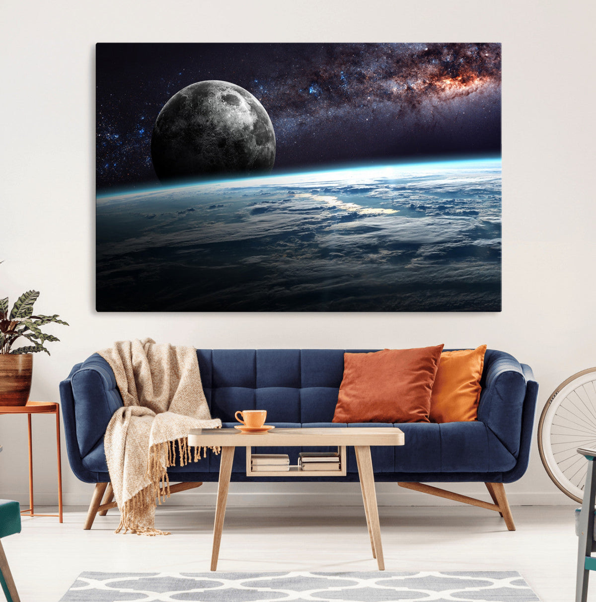 Space and Planet Canvas Print