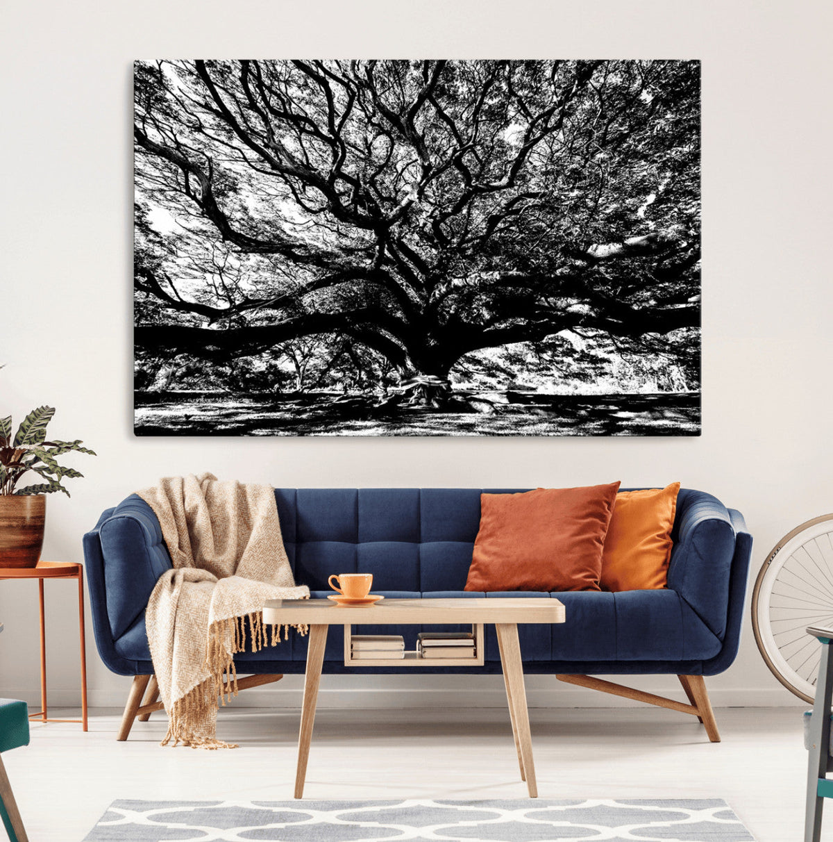 Mighty Angel Oak Wall Art | Angel Oak Tree Art Print
