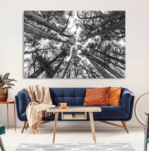 Trees Contemporary Art Canvas Print