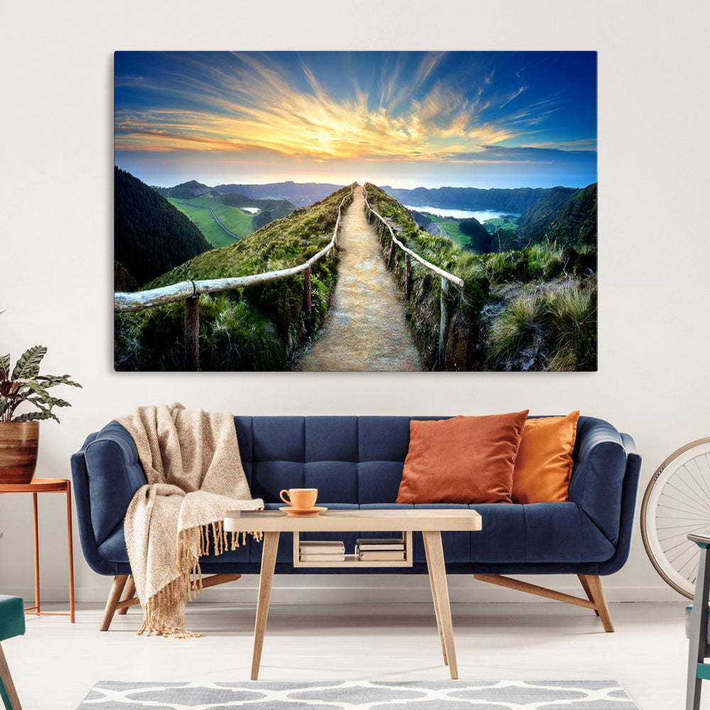 Mountain Landscape Wall Art Canvas Print