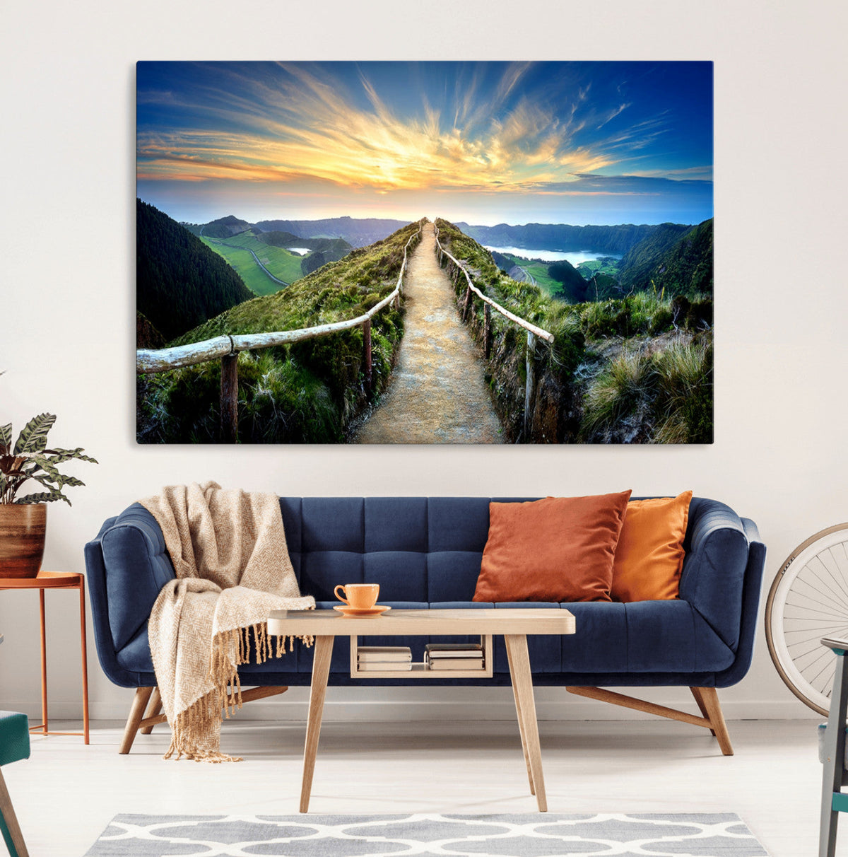Mountain Landscape Wall Art Canvas Print