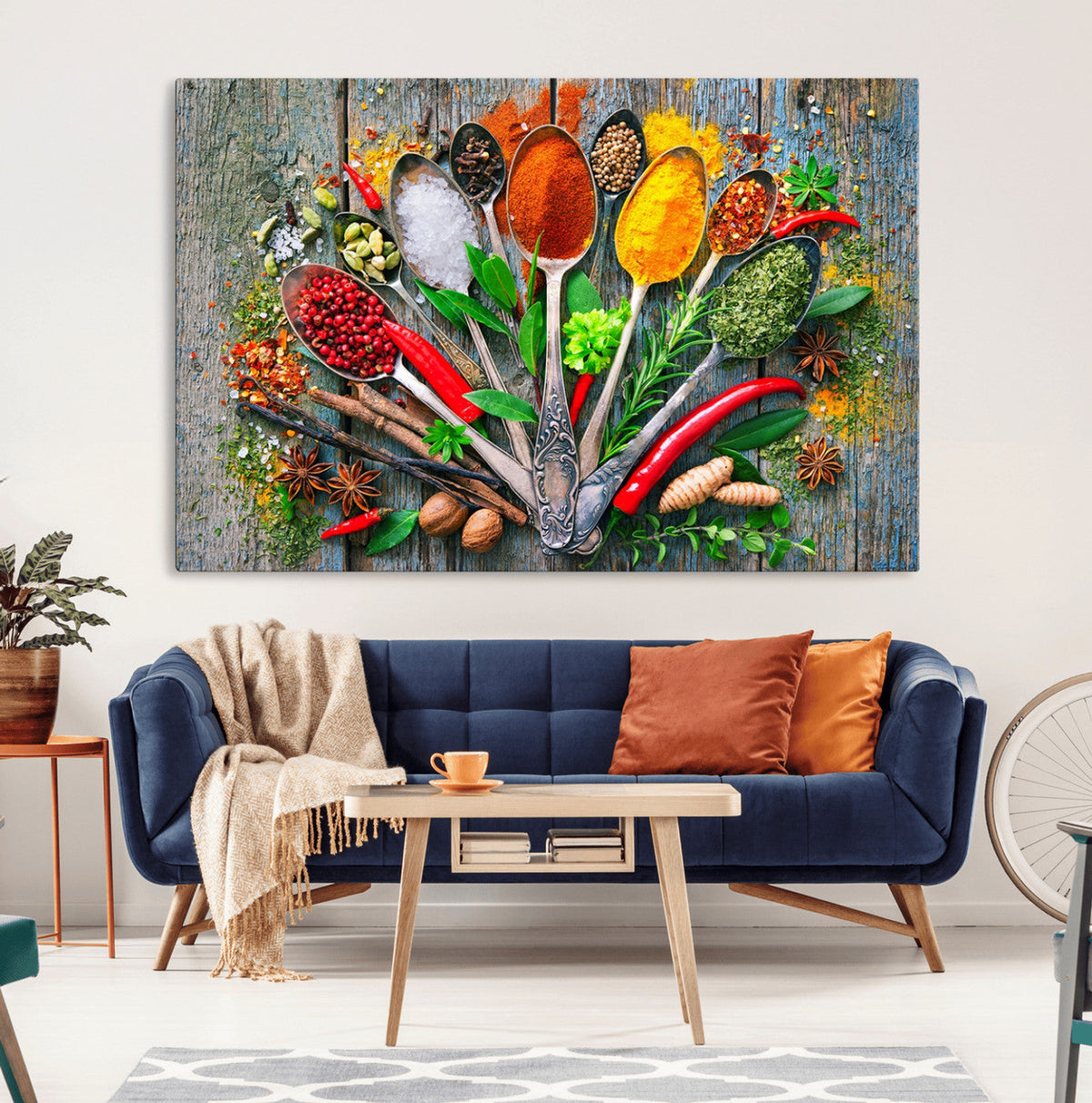 Spoonful of Spices Cooking Wall Art Canvas Print - Vibrant