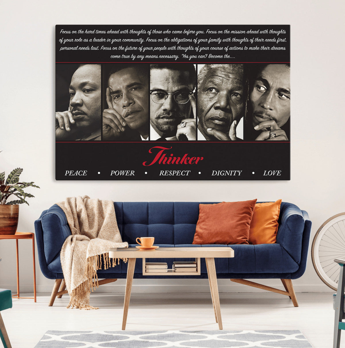Thinkers of Wall Art Canvas Print - Inspirational Wall Art