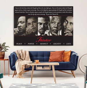 Thinkers of Wall Art Canvas Print - Inspirational Wall Art