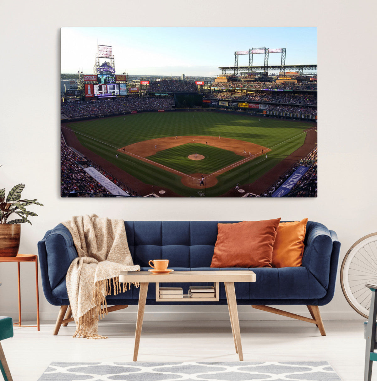 Colorado Rockies Coors Field Wall Art Canvas Print - MLB