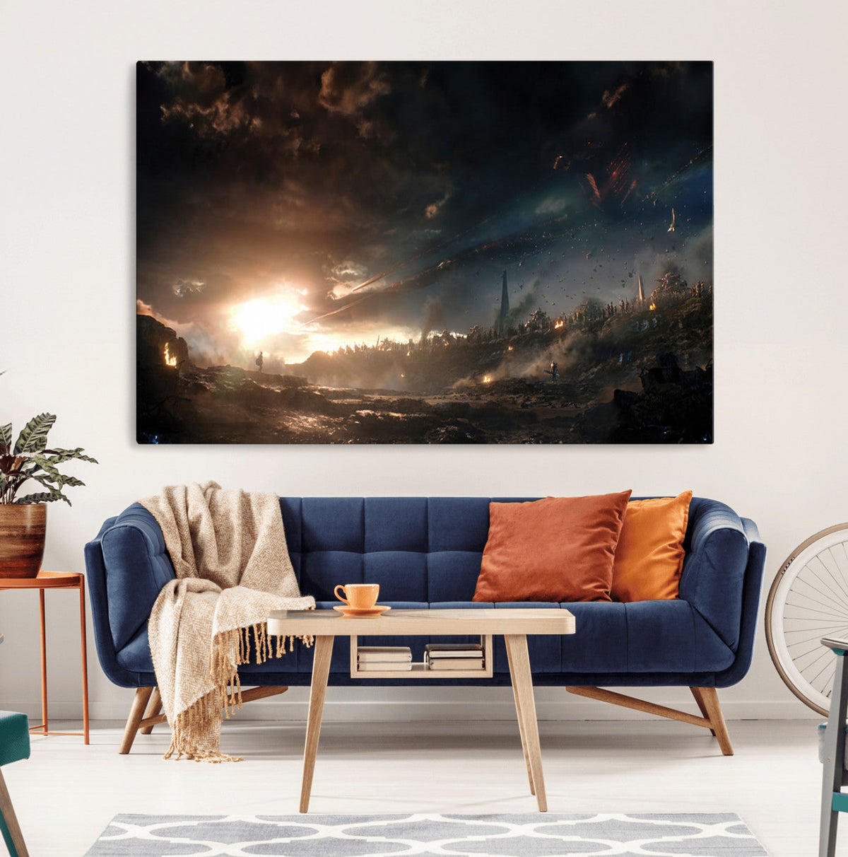 Avengers Planet Wall Art Canvas Print