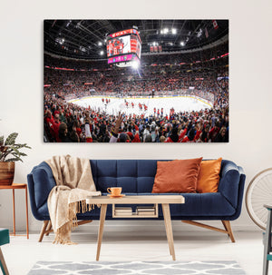 Amerant Bank Arena Wall Art Canvas Print - Basketball Arena