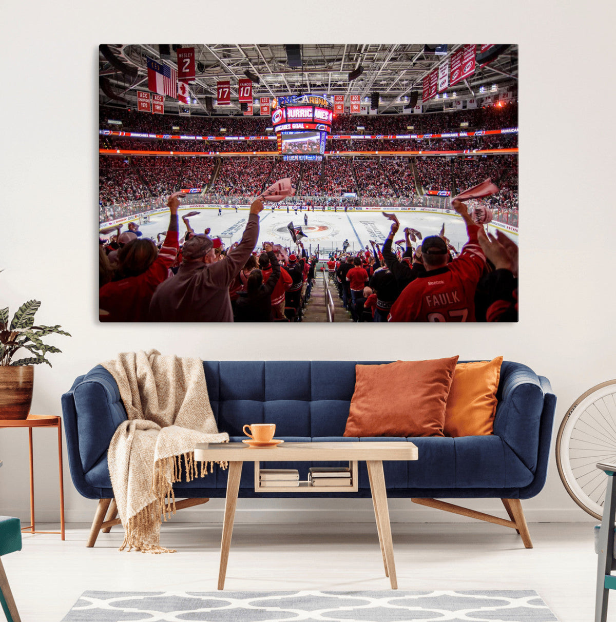 Carolina Hurricanes Ice Hockey Stadium Wall Art, Carolina