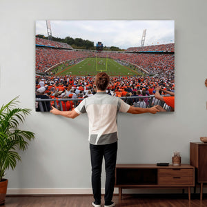 Virginia Cavaliers Football Team Print - Charlottesville Scott Stadium Print Wall Art Canvas