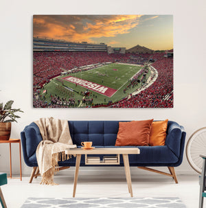Camp Randall Stadium Wisconsin Badgers Large Wall Art Canvas