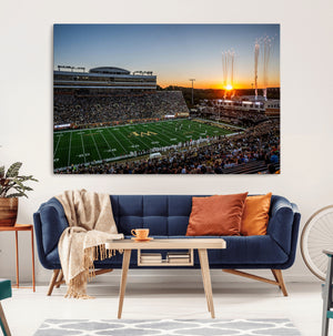 Demon Deacons Football Team Print Canvas- Winston-Salem