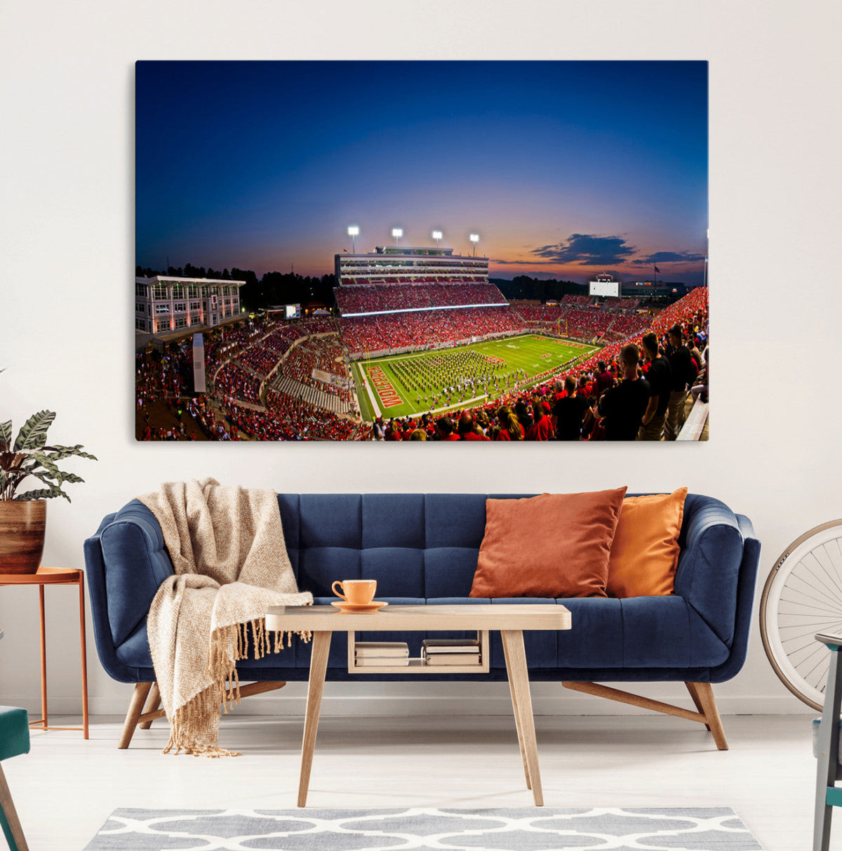 Wolfpack Football Team Wall Art Print - Raleigh